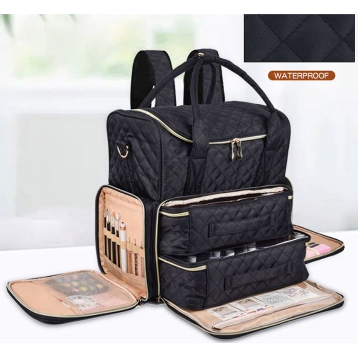 Sale Tas Home Service Nail Art Bag - Multifungtion Backpack Ransel Pouch
