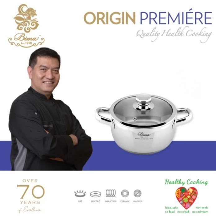 sauce pot bima origin premiere /panci stainless sus 304