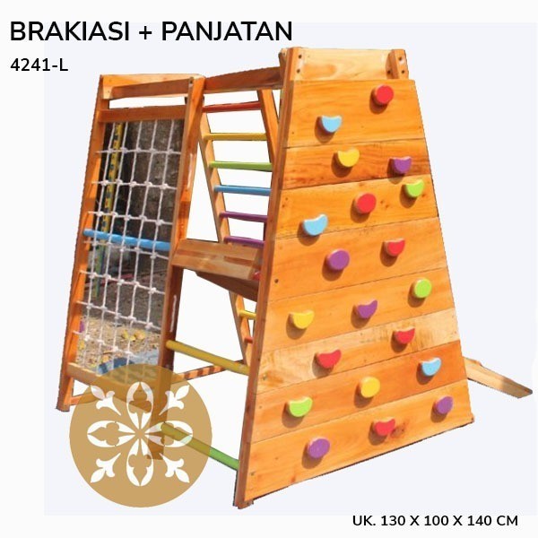 PROMO Mainan Brakiasi Anak/ Mainan Motorik Panjatan Toddler Full Set 1,6 M