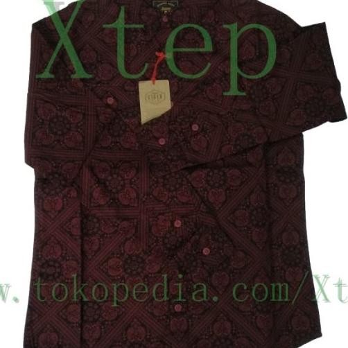 Baju Kemeja Panjang Batik EIGER H401 Peasley 1989 Red Terlaris