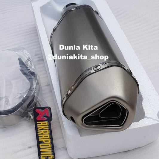 Knalpot Akrapovic Import Ninja 250FI Z250 Z250SL Mono Slip On Terlaris