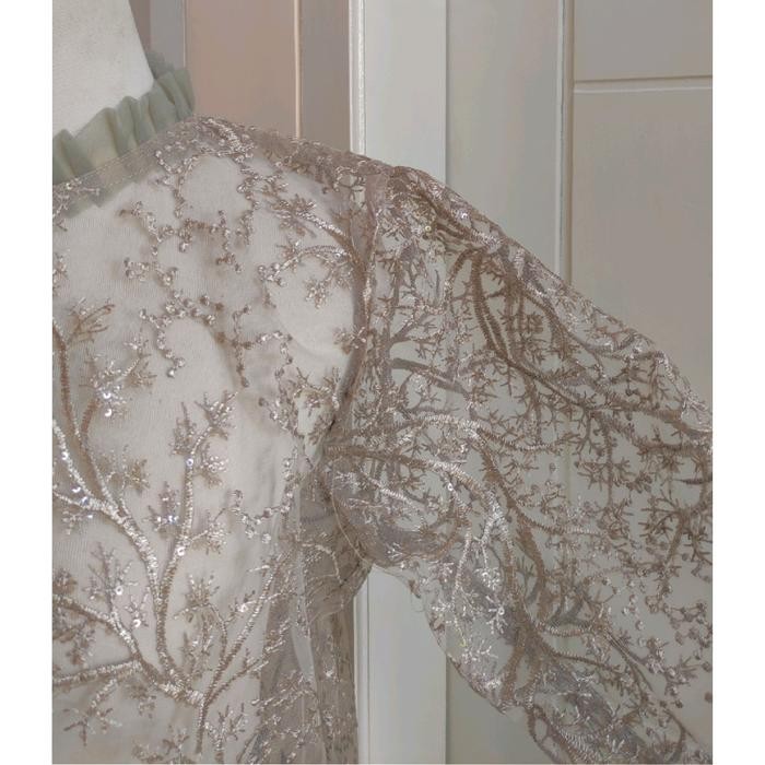 Good Quality Outer Brukat Tile Selutut // Outer Brukat Baju Panjang Wanita Atasan Cardigan