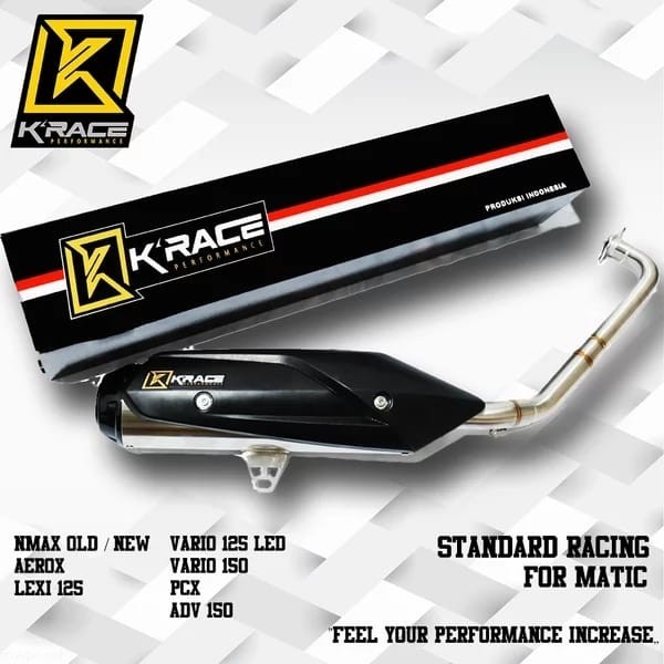 Knalpot Standard Racing Nmax Aerox New Krace K-Race K Race