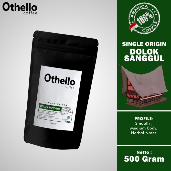 

Othello Coffee Arabika Single Origin Dolok Sanggul 500Gram
