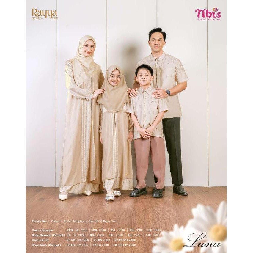 Murah Nibras Luna Gamis Anak Rayya Series Terbaru ( Bisa Cod )