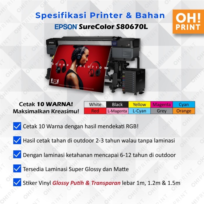 CETAK STIKER VINYL METERAN INDOOR OUTDOOR STICKER METERAN