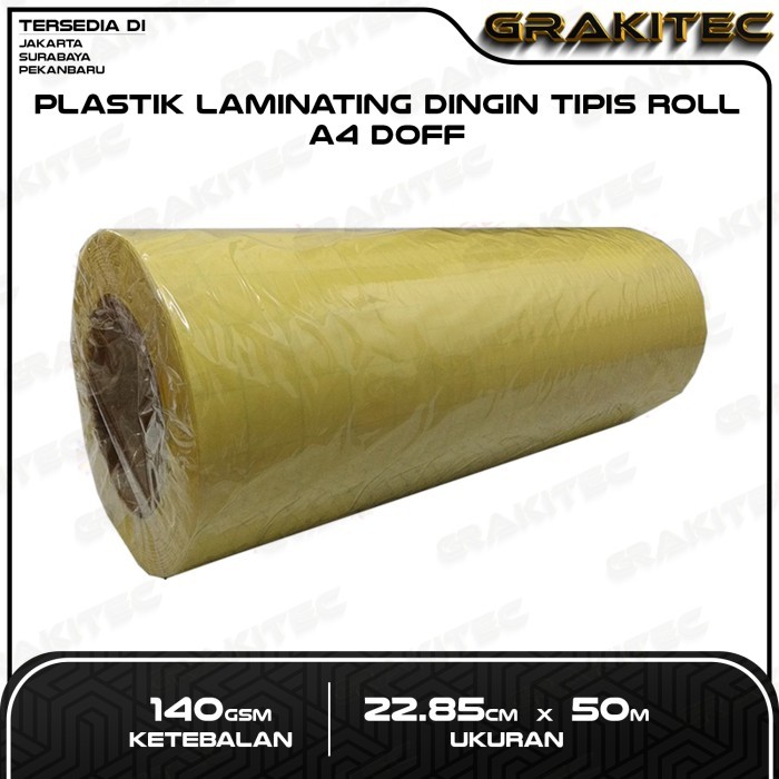 

PLASTIK LAMINASI DINGIN ROLL A3 / A4 DOFF & GLOSSY