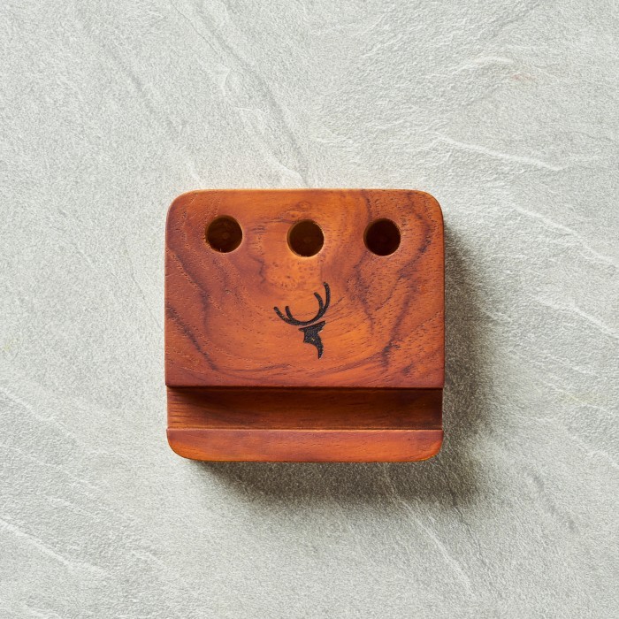 

SKANDIF WALNUT PEN AND PHONE STAND PREMIUM TEAK WOOD KAYU JATI