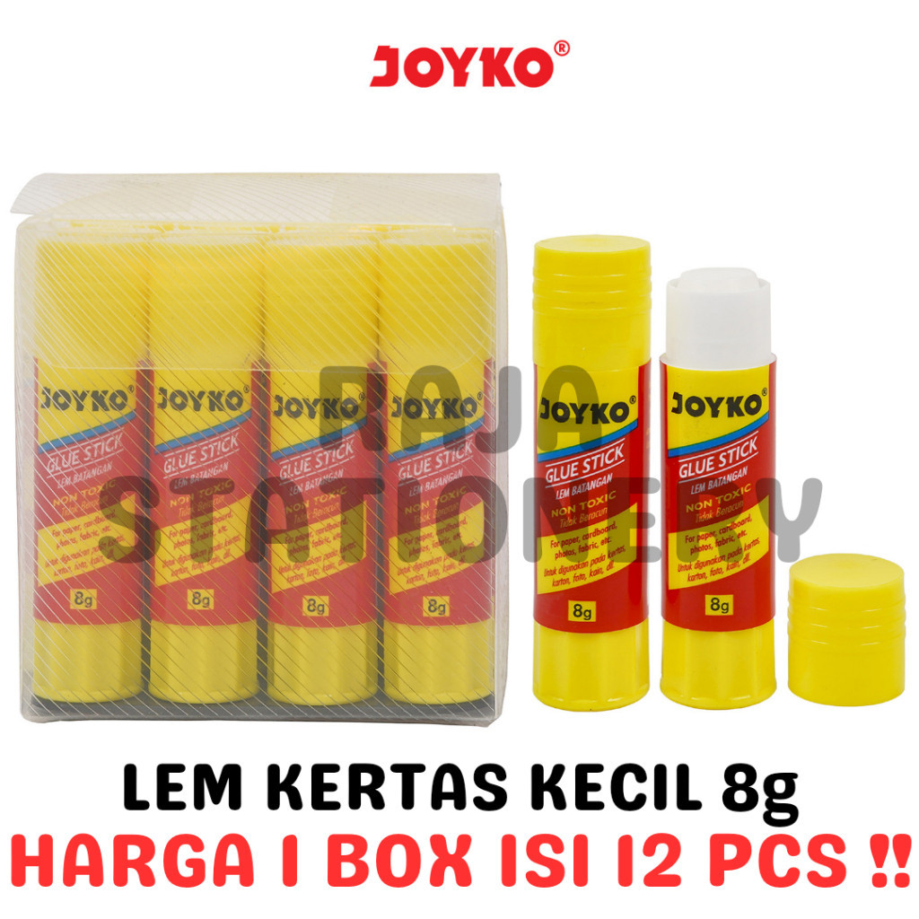 

JOYKO GLUE STICK 8g LEM BATANG STIK KERTAS JOYKO GS-09 JOYART GS-108 KECIL PRAKARYA ANAK [12PCS] RAJA BIG BOX