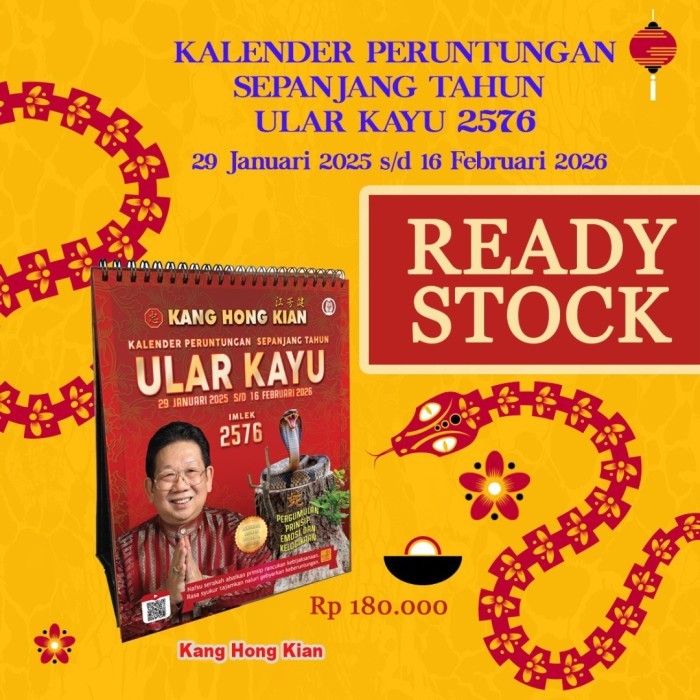 

READY !!! KALENDER TAHUN 2025 KANG HONG KIAN TAHUN ULAR KAYU IMLEK 2576