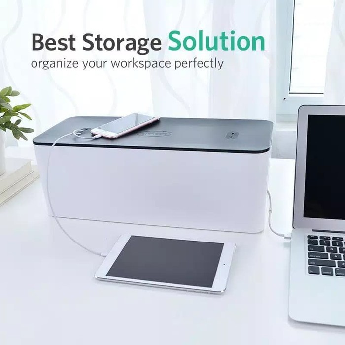 

UGREEN UNIVERSAL CABLE MANAGEMENT BOX LARGE SIZE WHITE - 30398