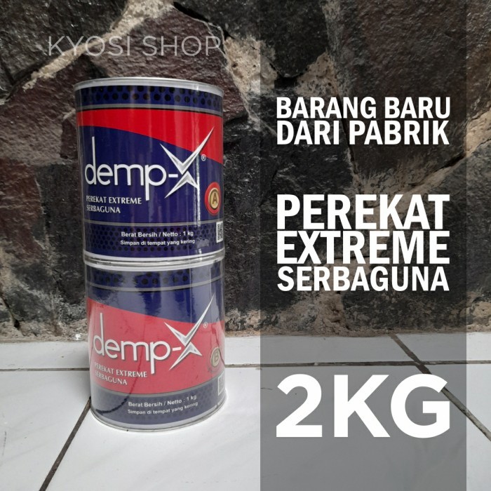 

LEM PEREKAT EXTREME SERBAGUNA DEMP-X DEMPX 2KG BASAH DALAM AIR