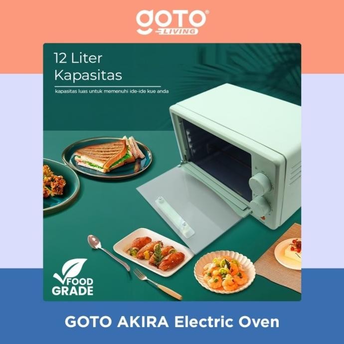 Terlaris Akira Oven Listrik Mini 12L Pemanas Makanan Microwave Low Watt Pengiriman Cepat