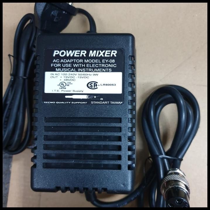 Adaptor Power Mixer +15V-15V+48V. Jek 4Pin