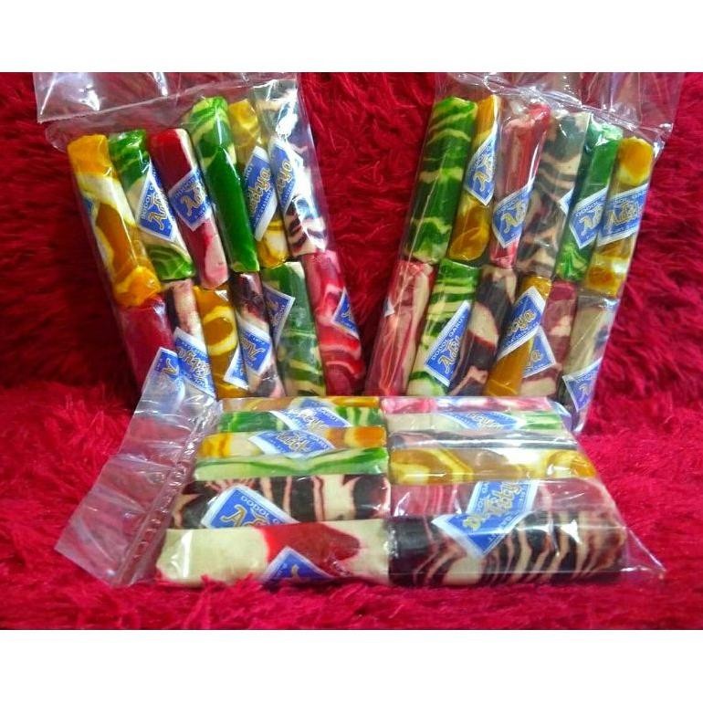 

Paling Laris! Dodol Garut | 1 kg DODOL ZEBRA warna-warni Pelangi Asli Khas Garut Original