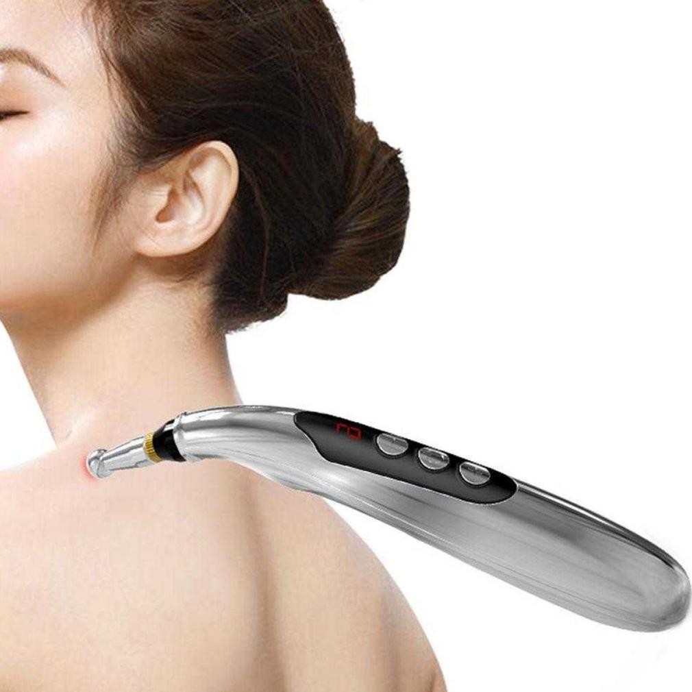 QV21 Alat Akupuntur Magnetic Therapy Pen Massager 9 Gears - W-912R Berkualitas