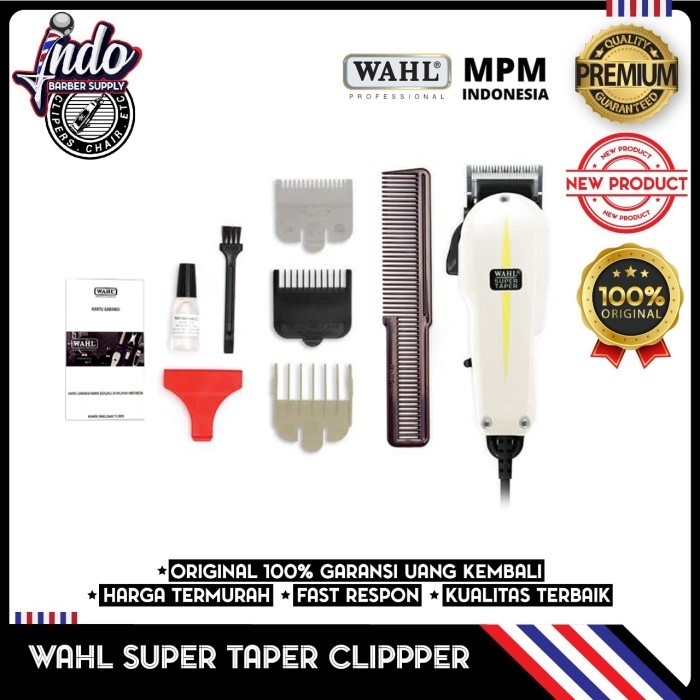 Original Alat Cukur Rambut Clipper Wahl / Wahl Super Taper Mesin Cukur