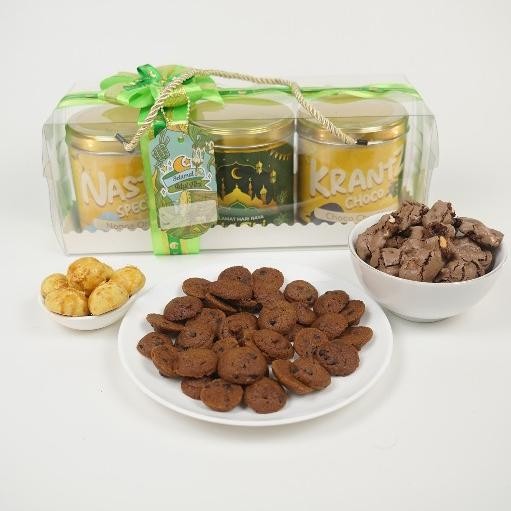 

kareemid paket berkah - hampers parcel bingkisan lebara kue kering nastar coklat