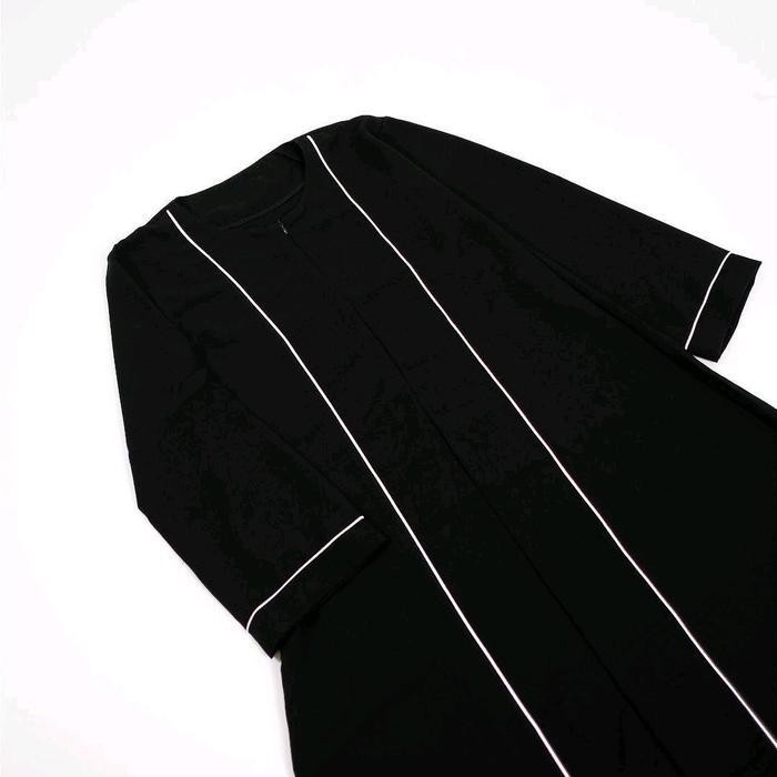 Abaya Hilma Premium  Gamis Arab Muslimah Terbaru Abaya Hitam Simple Crinkle Airflow  Abaya Lis Putih