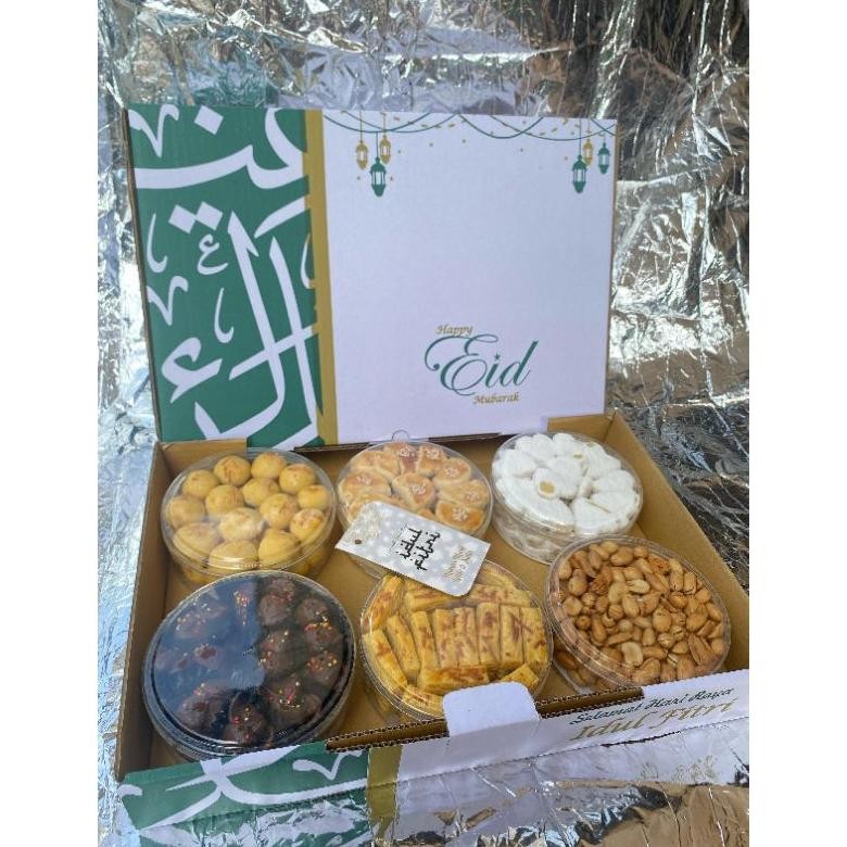 

AURORAE PAKET KUE LEBARAN THR ISI 6 VARIAN RASA | HAMPERS LEBARAN | PAKET KUE NASTAR | HAMPERS KUE LEBARAN MURAH