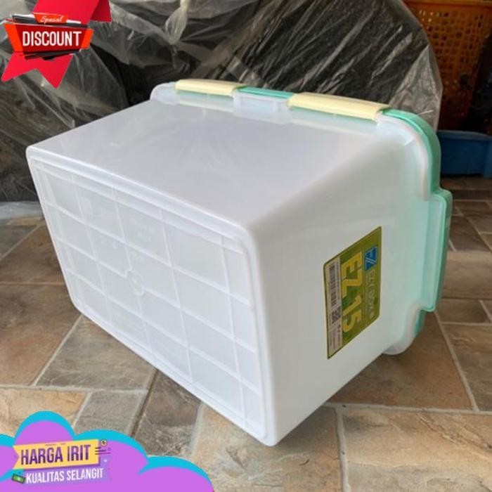 DISKON EZY BOX CONTAINER BOK PLASTIK CB 15 LITER KONTAINER BOX MURAH TRANSPARAN KOTAK PENYIMPANAN BA