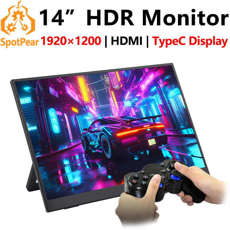 JETS 14 inch Monitor TypeC/HDMI Display 14inch Screen 1920x1200 For Xbox/PS4/Switch/Jetson / Compute