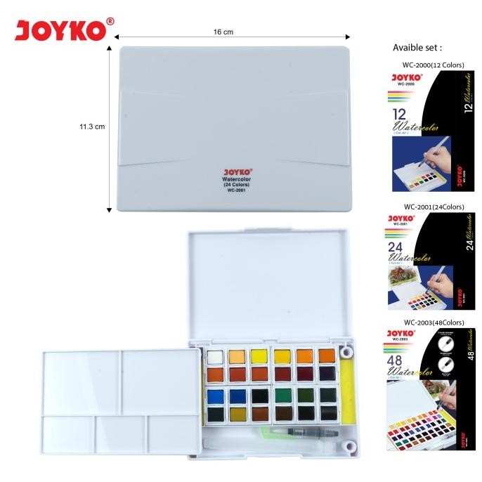 

Watercolor Cat Air Joyko WC-2001 24 Colors Warna