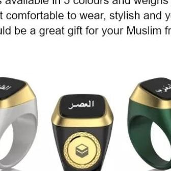 Tasbih Digital Zikir IQibla Lite Smart Cincin Tasbih Oled Display Original Terlaris