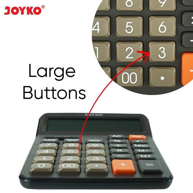 

Calculator / Kalkulator Joyko CC-40 / 12 Digits / Check Correct
