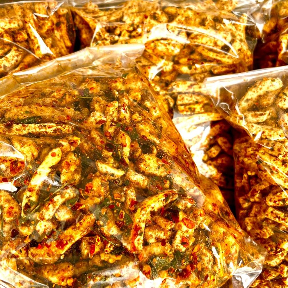 

jy-6 BASRENG PEDAS 1KG REMPAH DAUN JERUK CEMILAN BANDUNG Premium