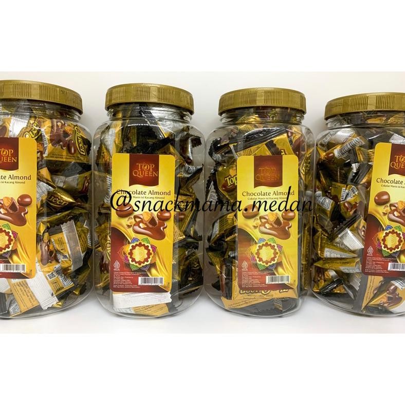 

er-6 COKLAT KACANG ALMOND ISI 40PCS TOP QUEEN Original