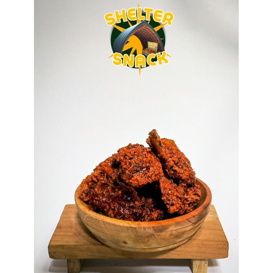 

terbaru !!! kulit ayam crispy bumbu pedas daun jeruk lezat cemilan food snacks keripik kripik snack