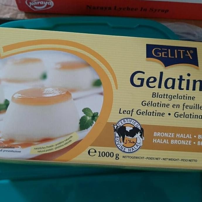 

GELATINE SHEET 250GRAM/ GELATIN LEMBARAN 250GRAM (ISI 75 LEMBAR)