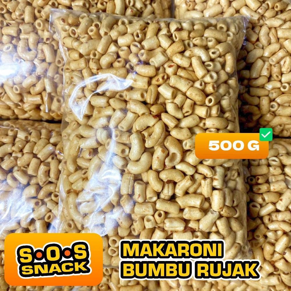 

df-7 Makaroni SOS - 500Gr Makaroni Rujak Pedas Manis Gurih Termurah Berkualitas