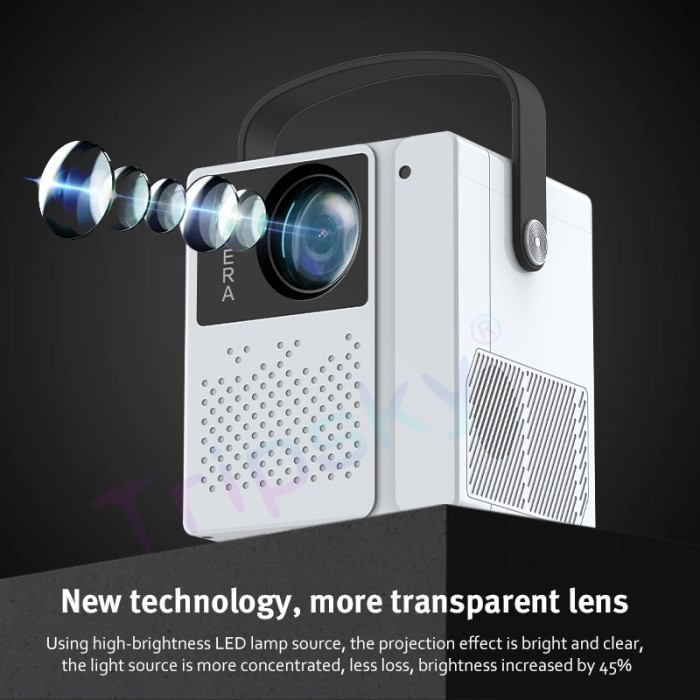 Proyector Android 9 2+16Gb Wifi 5G Portable Android Projector 4K Hd