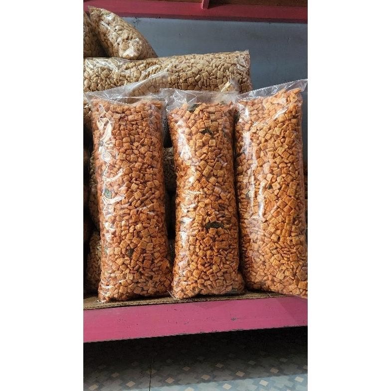 

fbx-4 1ball kerupuk rambak tahu kotak pedas daun jeruk 1kg Hemat