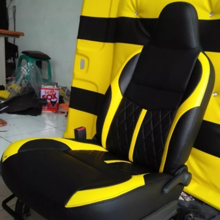 Sarung Jok Mobil Agya 2015 Bahan Ferari Full Set