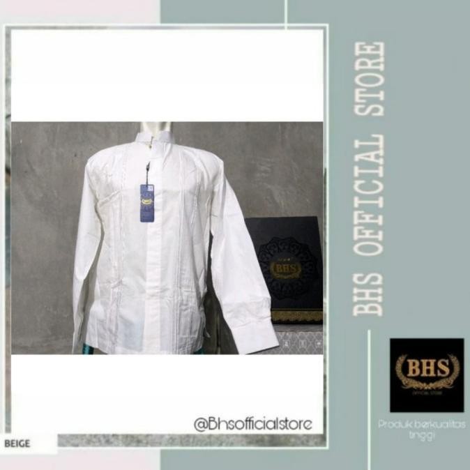 New Sale Baju Muslim Koko Pria Bhs Classic Gold Lengan Panjang Original