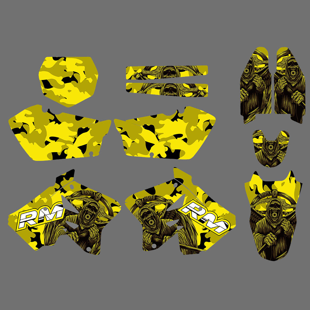 SHC Suzuki RM125 RM250 RM 125 250 2001-2012 2011 2010 Motorcycle Fairing Graphics Background Decals 