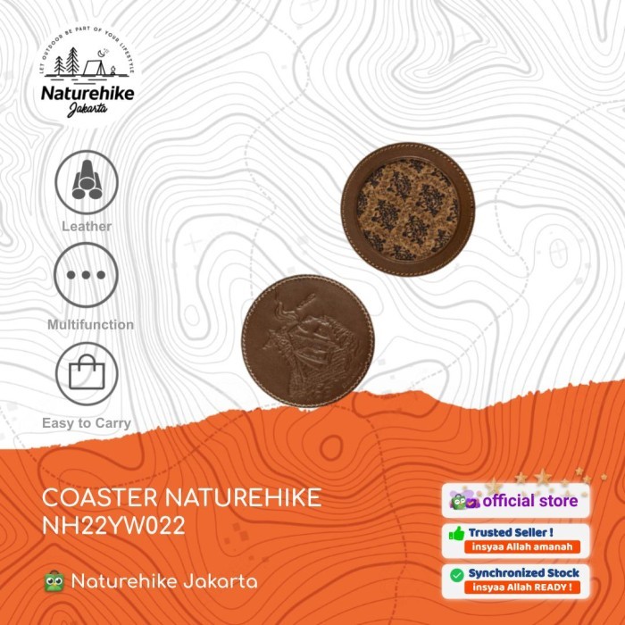 COASTER / TATAKAN GELAS / CANGKIR CAMPING NATUREHIKE NH22YW022
