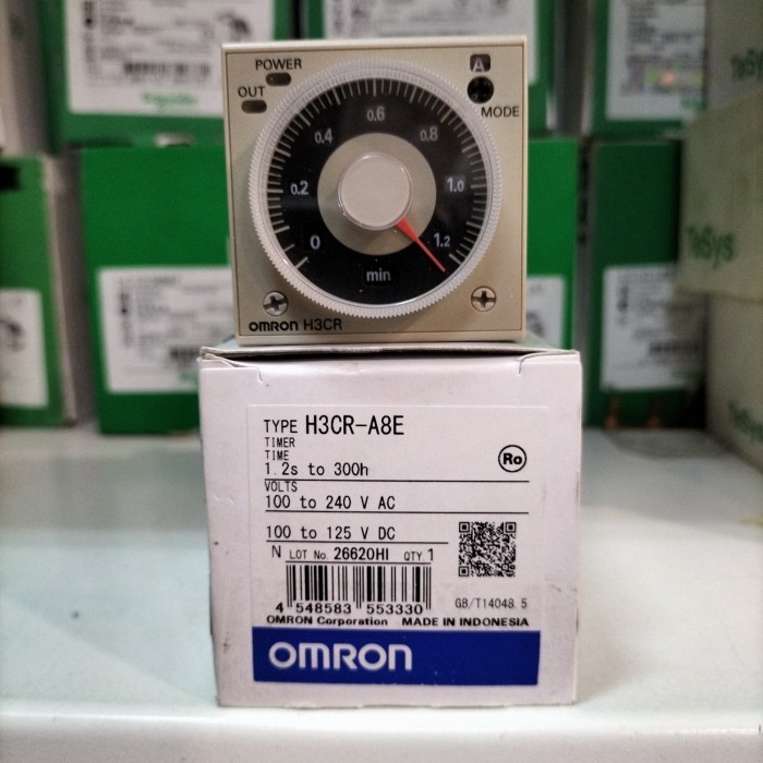 Timer Omron H3Cr A8E 100 240Vac Original