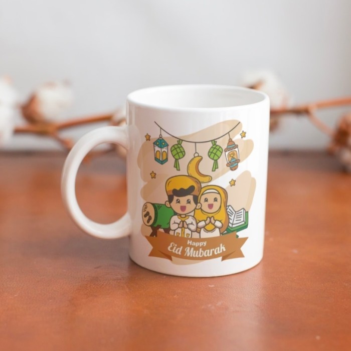 

1 hari Jadi Mug custom idul Fitri/hampers lebaran/mug kado/hadiah leba