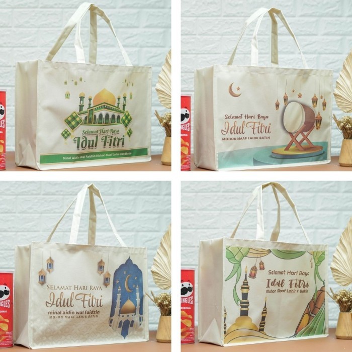 

Tas Bingkisan Lebaran Ukuran Jumbo Bahan Kanvas Waterproof