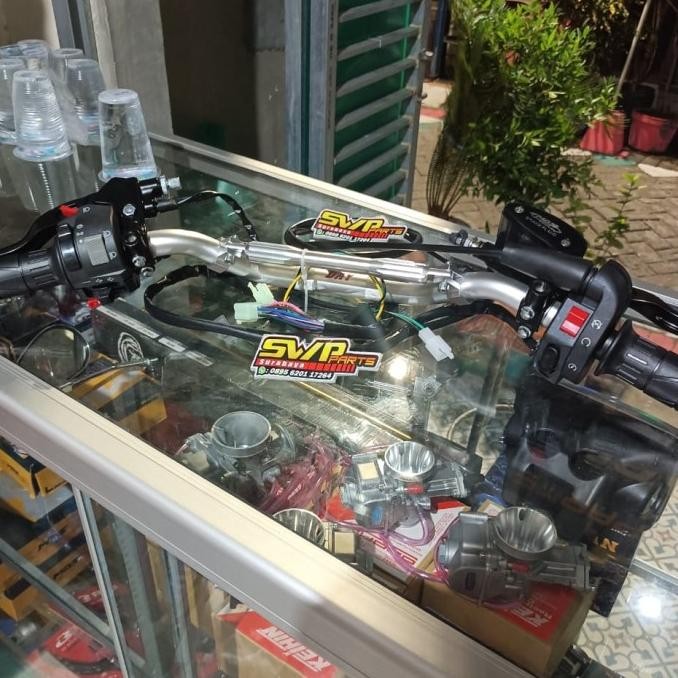 Paket Stang Stir Day Copy Daytona set Gas Ksr holder Vixion master Mos