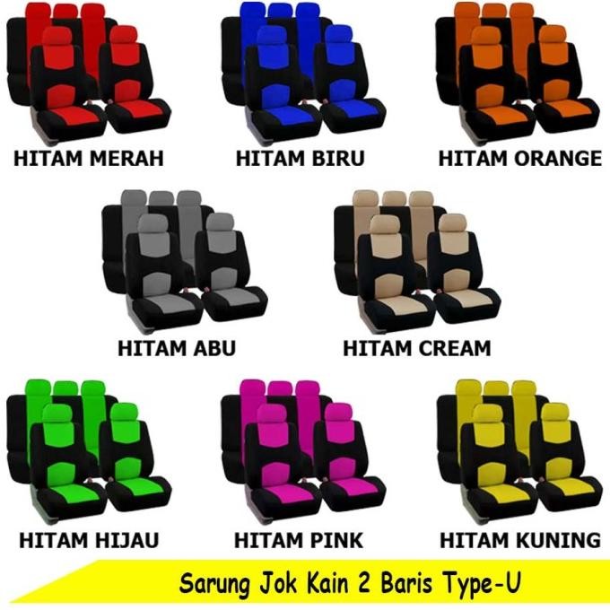 Sarung Jok Mobil 2 Baris Sedan Citycar Type U - Cover Jok Kursi Mobil