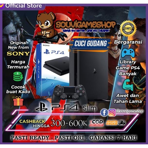 Cuci Gudang Console Sony Playstation 4 / Ps4 / Ps 4 Slim 500Gb Original Dan Terpercaya