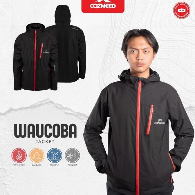 Cozmeed Jaket Sport Gunung Extreme Pria Waucoba 1.1 Black
