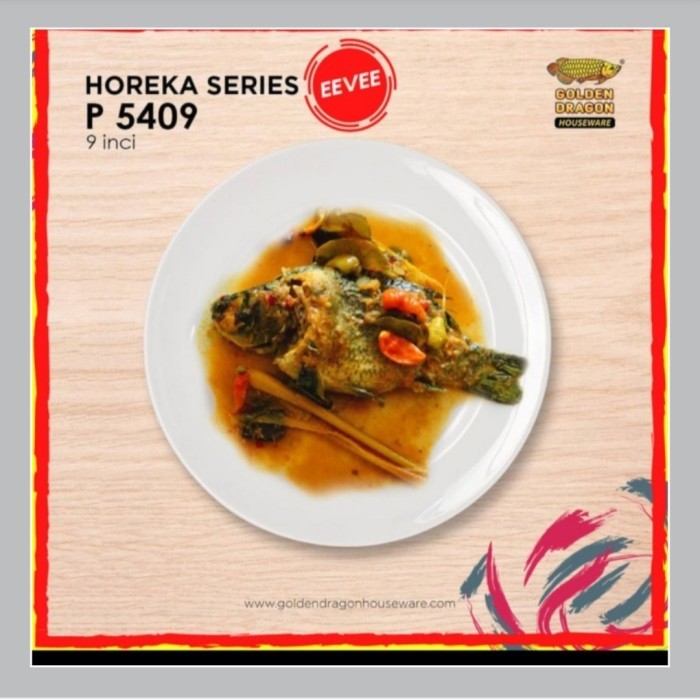 monggo] Piring Ceper Horeka 9 " Piring Melamin Porselen Piring Bulat Ceper