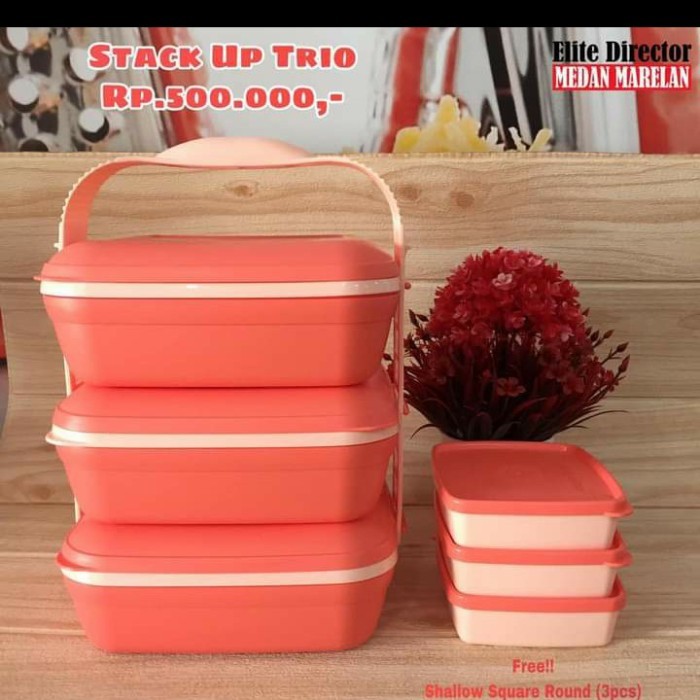 rantang picnic set trio tupperware [kualitas terbaik]