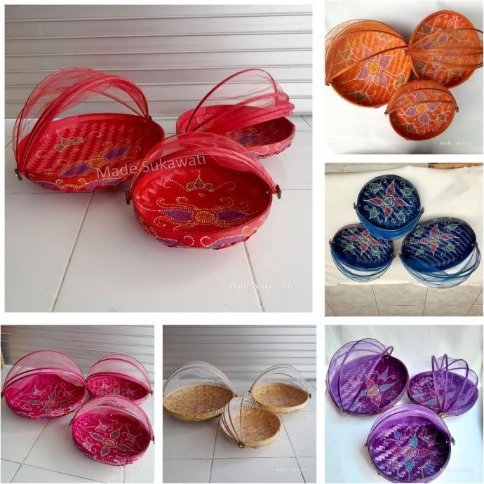 ~~~] Set wadah tedung saji isi 3pcs kerajinan wadah tradisional bali